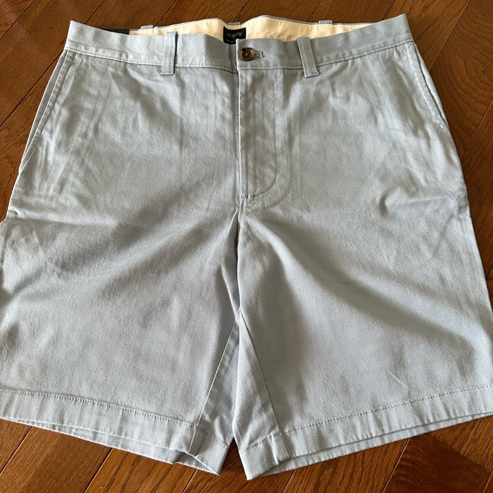 Brand new - J. Crew Factory light blue chino shorts